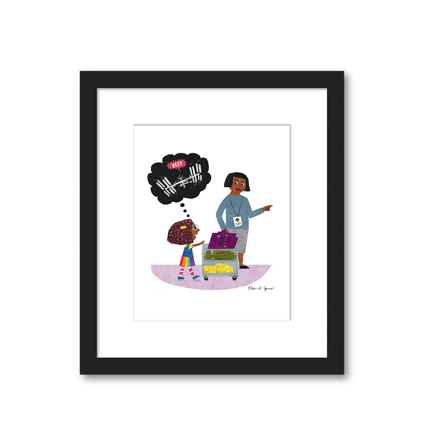 BEEP GICLEE 8" X 10" FRAMED (IN GALLERY)