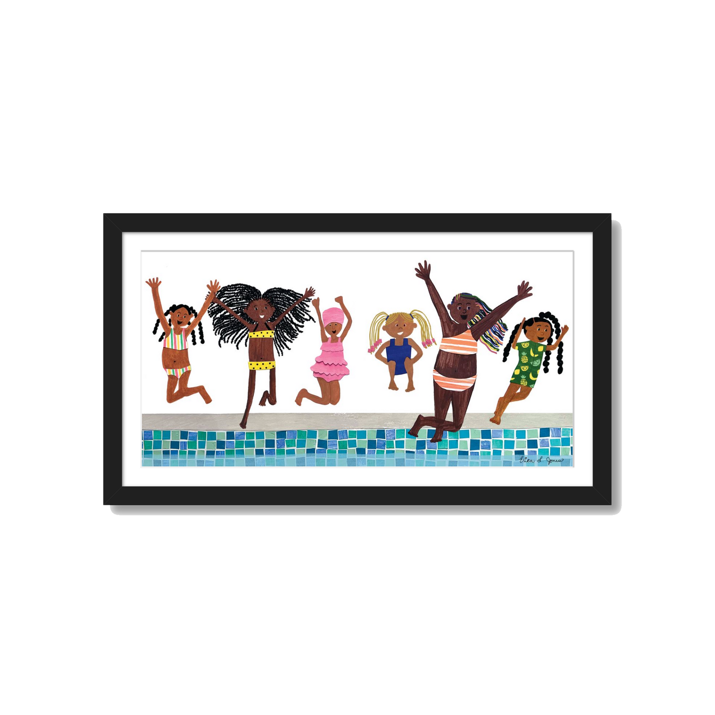 BORN TO SWIM (IN GALLERY FRAMED)