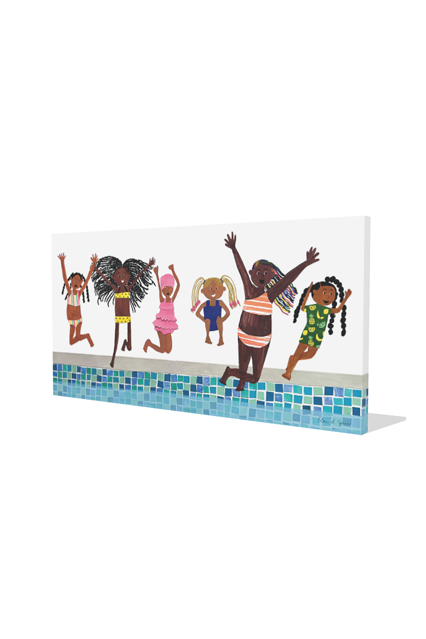 Born to Swim Giclee on Canvas