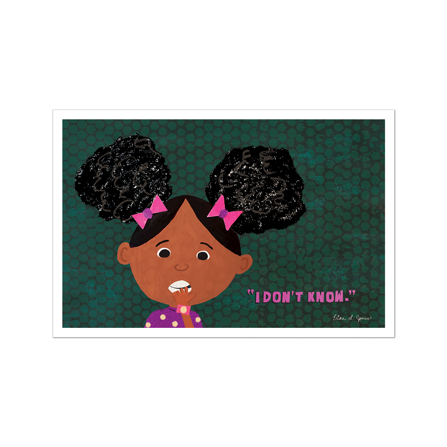 ZARA IN THE MIDDLE OF NOT KNOWING GICLEE PRINT (11" X 17")