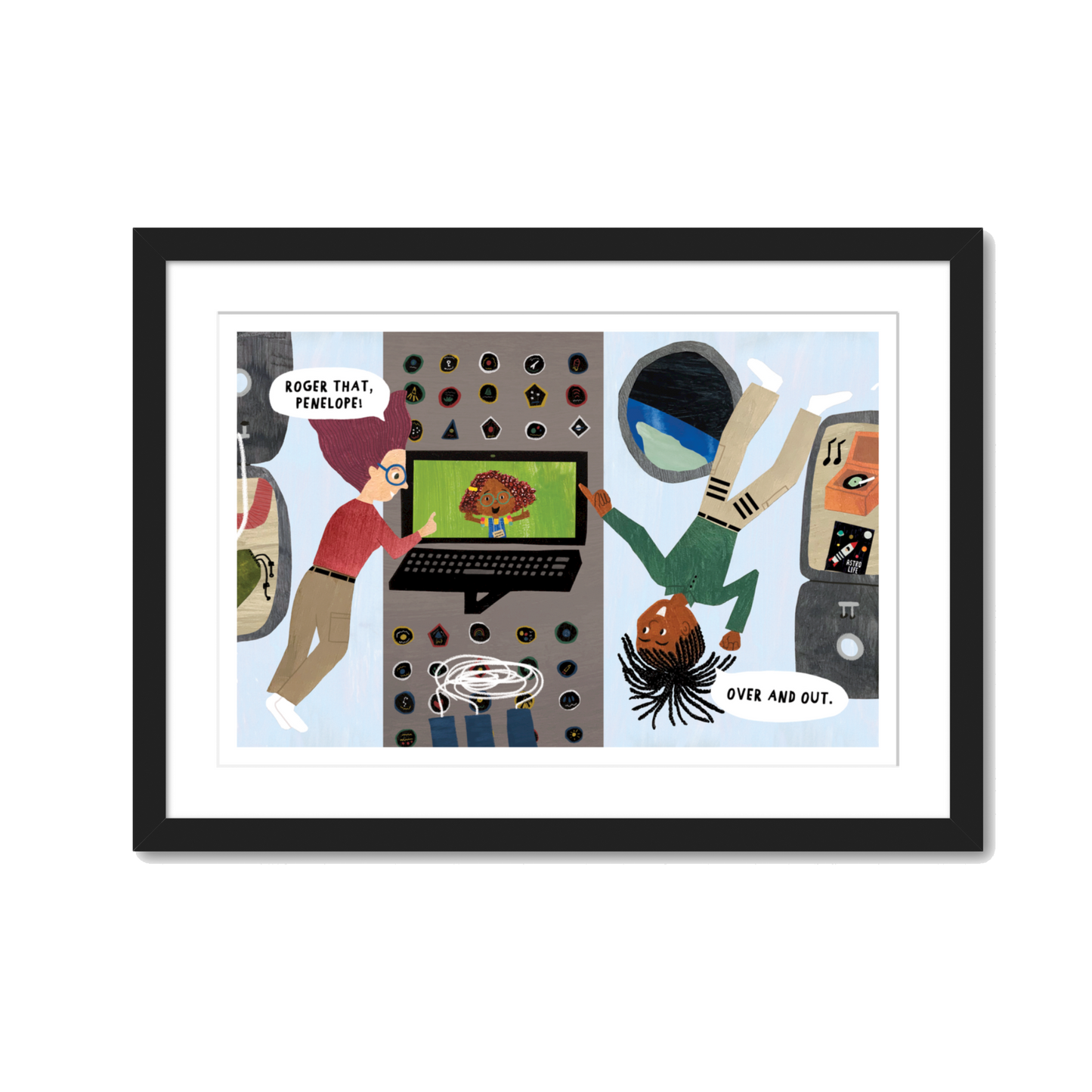 ASTRONAUTS NEED SPACE (IN GALLERY FRAMED)