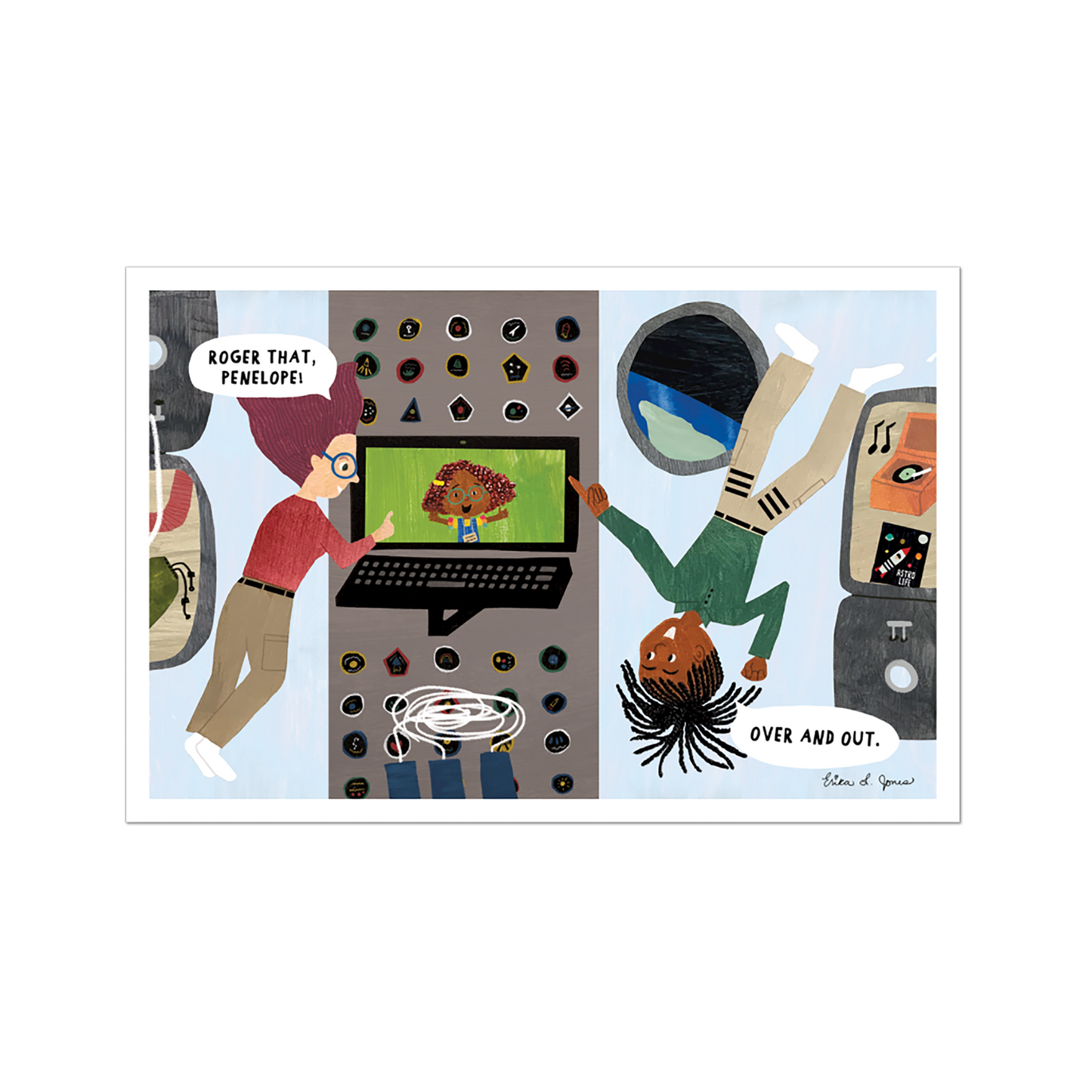 ASTRONAUTS NEED SPACE GICLEE PRINT (11" X 17")
