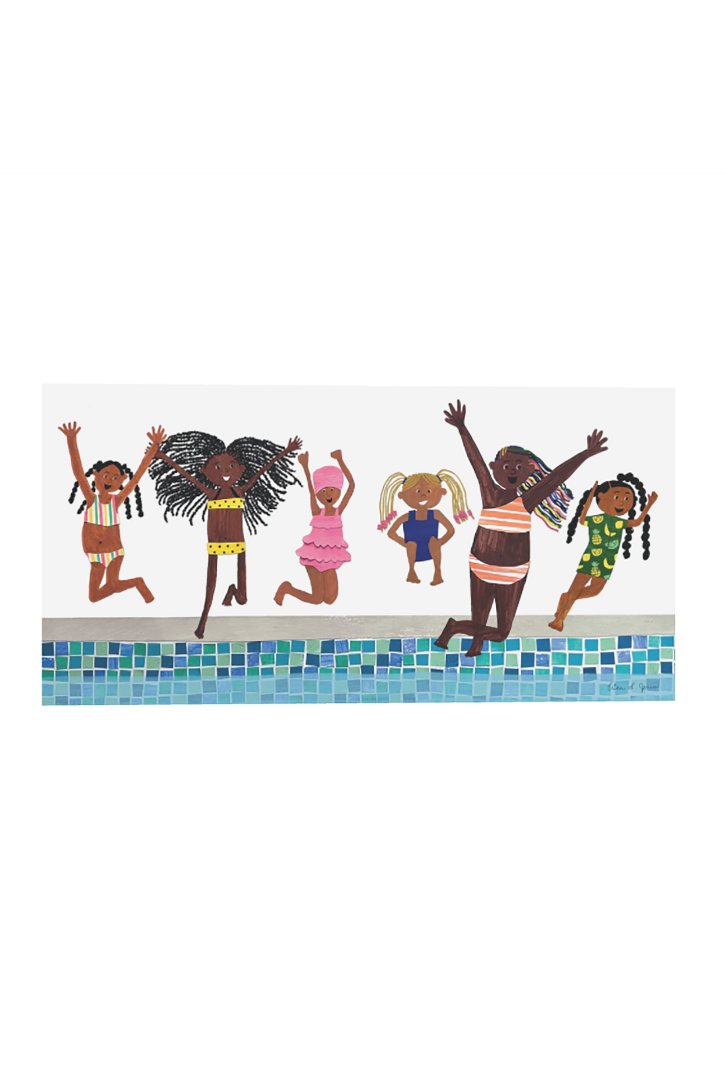 Born to Swim Giclee on Canvas