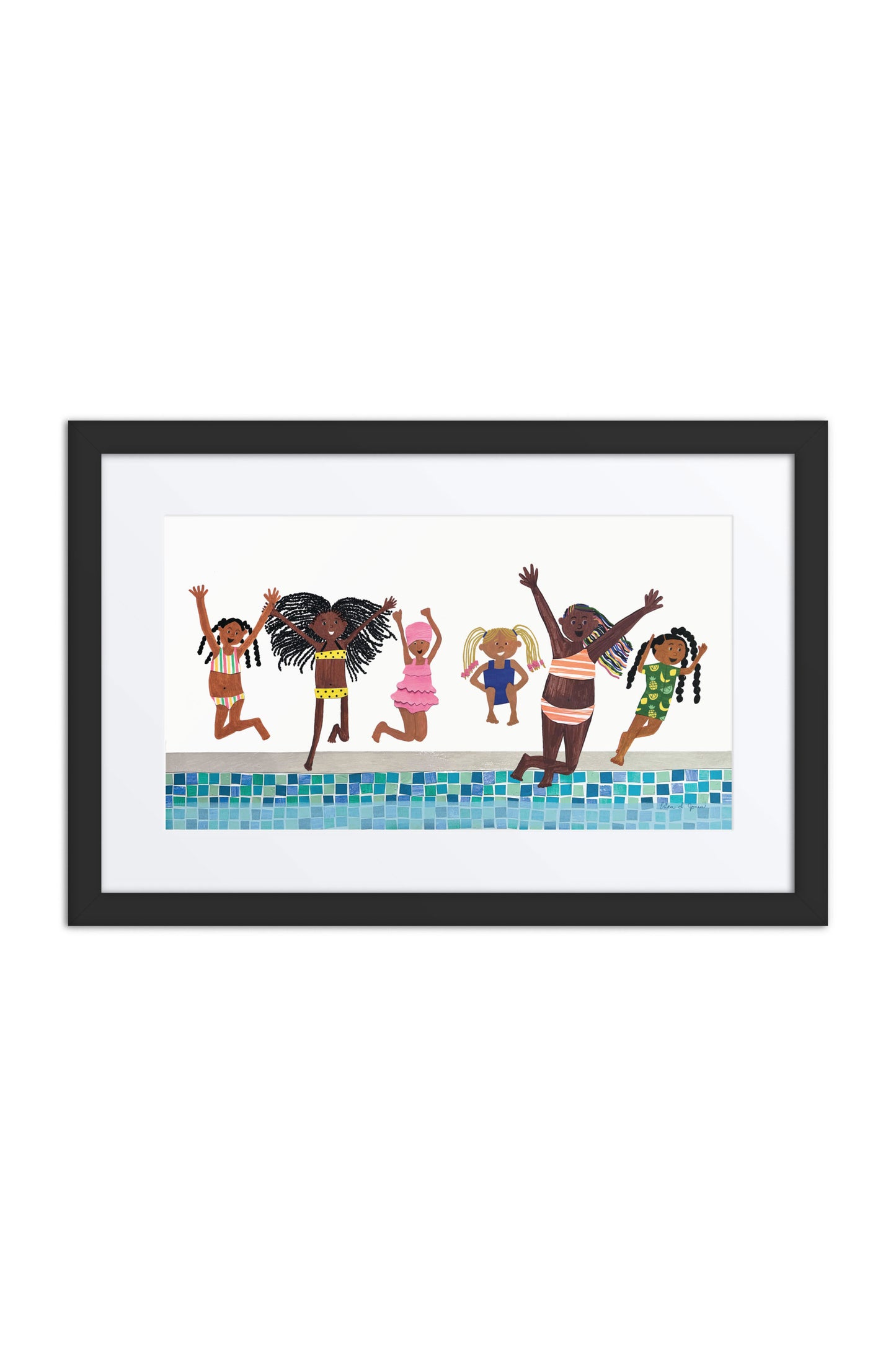 Born To Swim Framed Poster