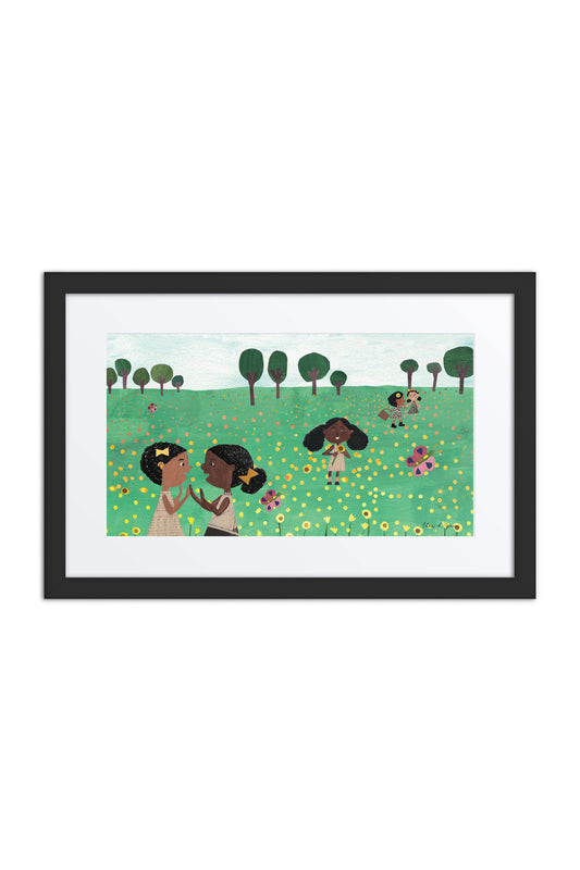 Field In Bloom Framed Poster