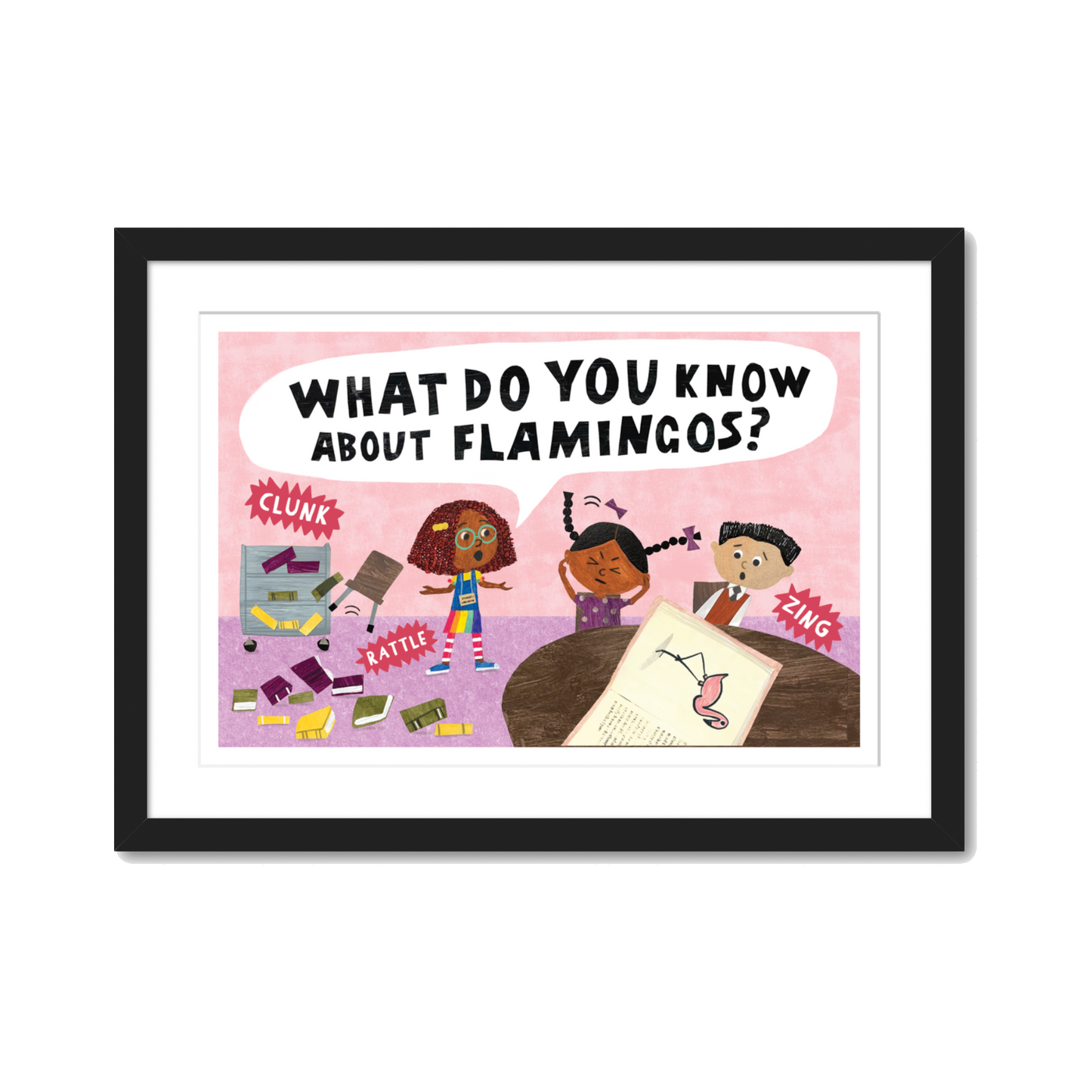 FLAMINGO FANTASY (IN GALLERY FRAMED)