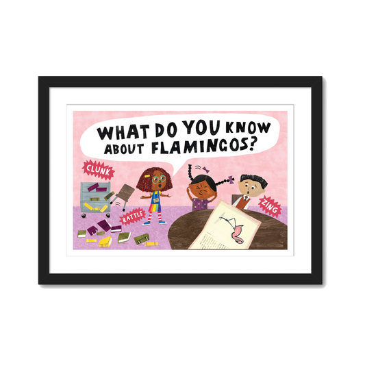 FLAMINGO FANTASY (IN GALLERY FRAMED)