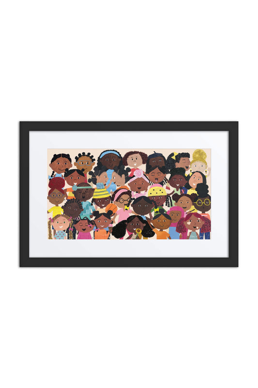 Gaggle of Girls Framed Poster